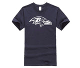 Ravens - Black T-Shirt Fan Football Baltimore Champs logo L Harajuku Tops t shirt Fashion Classic
